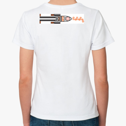 Классическая футболка с принтом Сердце и кошки