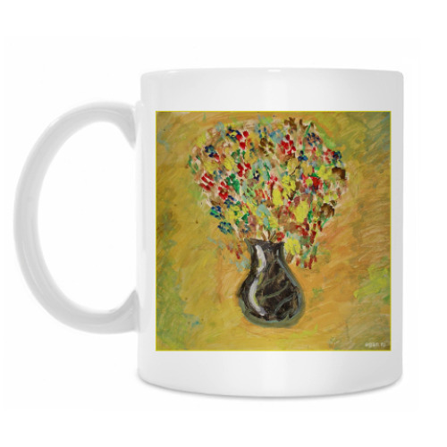 Кружка с принтом Картинка "Букет"