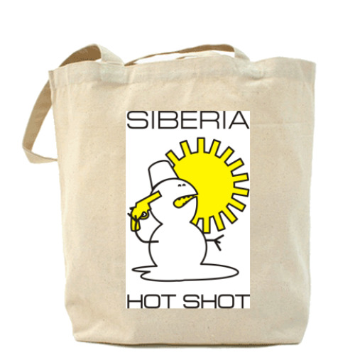 Сумка шоппер с принтом HOT-SHOT