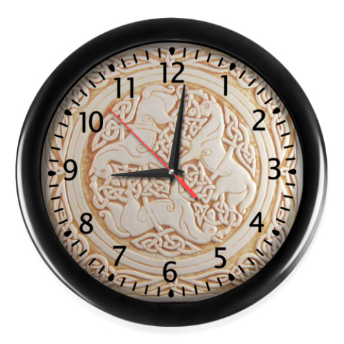 Настенные часы с принтом Скандинавия