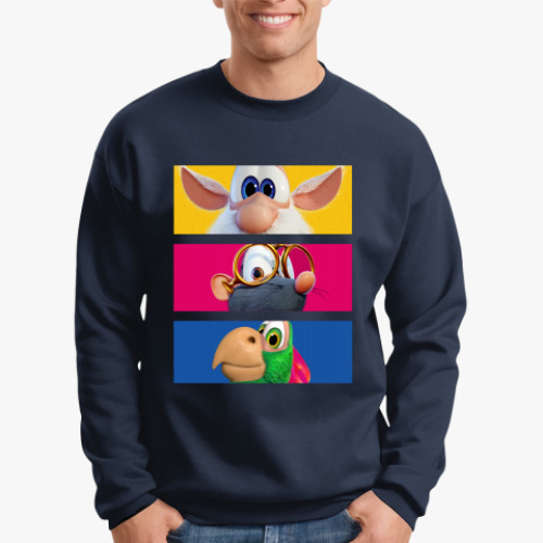 Свитшот с принтом Буба и друзья