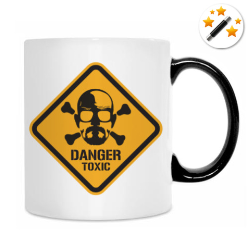 Кружка-хамелеон с принтом Уолтер Уайт - Во Все Тяжкие