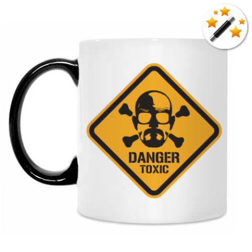 Кружка-хамелеон с принтом Уолтер Уайт - Во Все Тяжкие