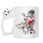 Кружка с футбольным мячиком