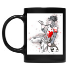 Кружка цветная UV-DTF