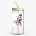 Банка с бамбуковой крышкой