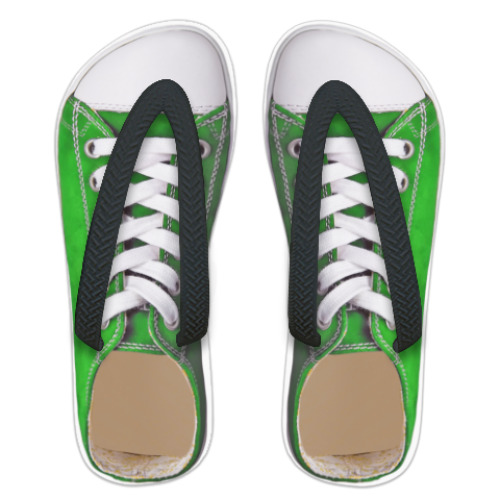 Шлепанцы (сланцы) с принтом  'Кеды'