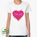 Женская футболка органик