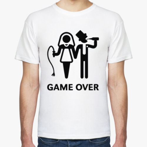Футболка с принтом Game Over (Игра Окончена)