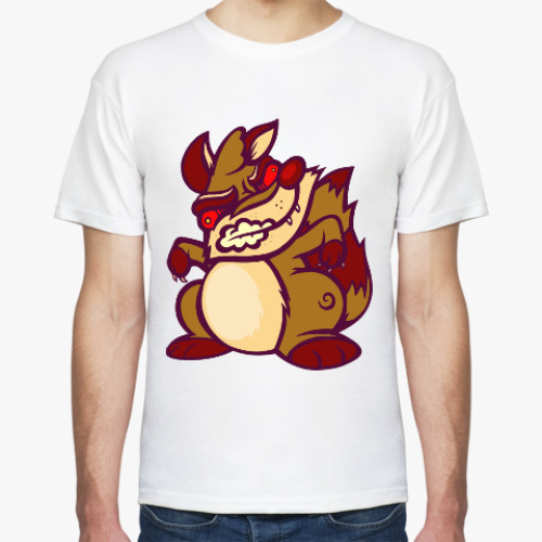 Футболка с принтом Злая Белка