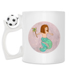 Кружка с футбольным мячиком