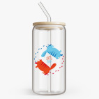 Банка с бамбуковой крышкой