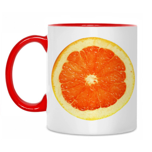 Кружка с принтом Апельсин