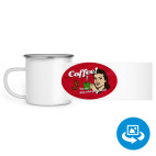 Кружка металлическая белая (круговая запечатка)