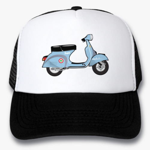 Кепка-тракер с принтом VESPA
