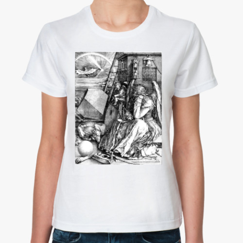 Классическая футболка с принтом Меланхолия I