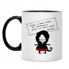 Кружка двухцветная