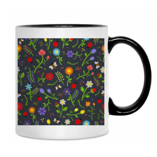 Кружка с принтом Летний луг/ Summer meadow