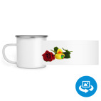 Кружка металлическая белая (круговая запечатка)