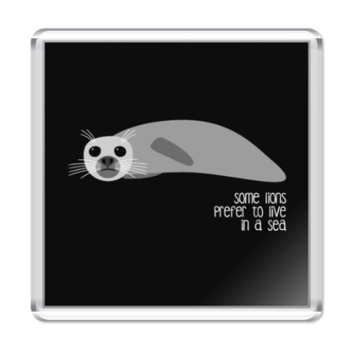 Магнит с принтом Sea Lion
