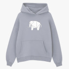 Толстовка худи оверсайз