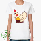 Женская футболка органик