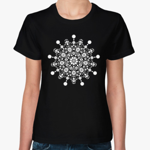 Женская футболка с принтом Мандала
