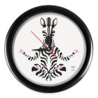 Настенные часы (без цифр) Animal Zen: Z is for Zebra
