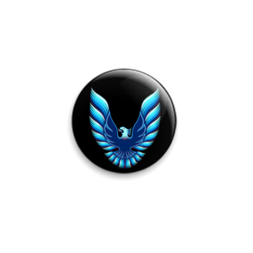 Значок 25мм с принтом Bluebird