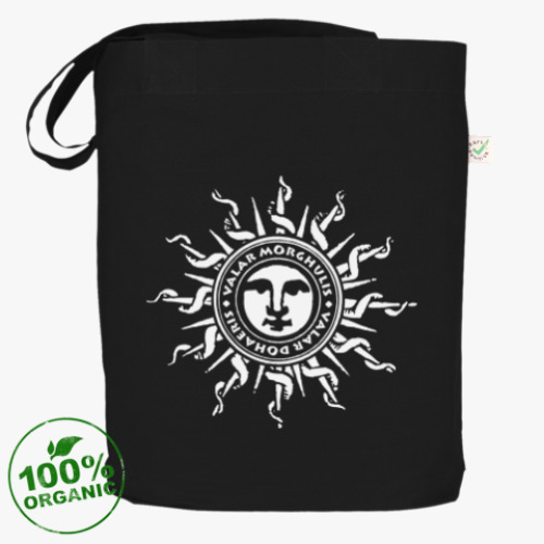 Сумка шоппер с принтом Valar morghulis