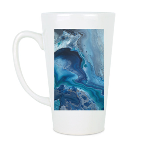 Чашка Латте с принтом Морская бездна