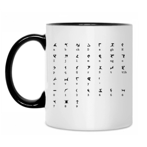 Кружка с принтом 'Алфавит'