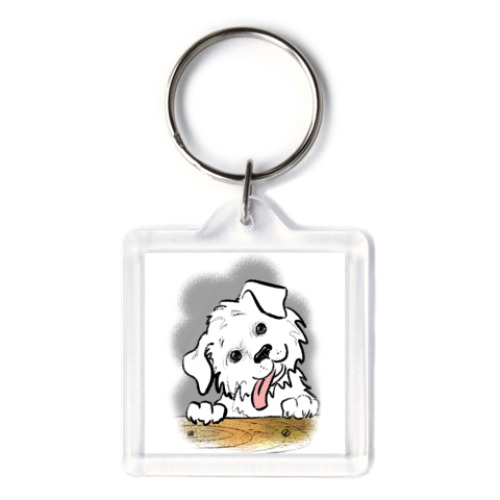 Брелок с принтом Щенок