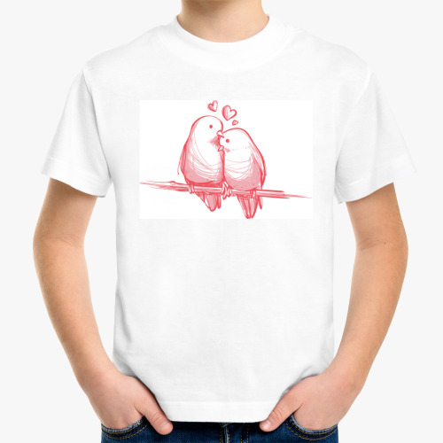 Детская футболка с принтом Love