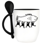 Кружка с ложкой