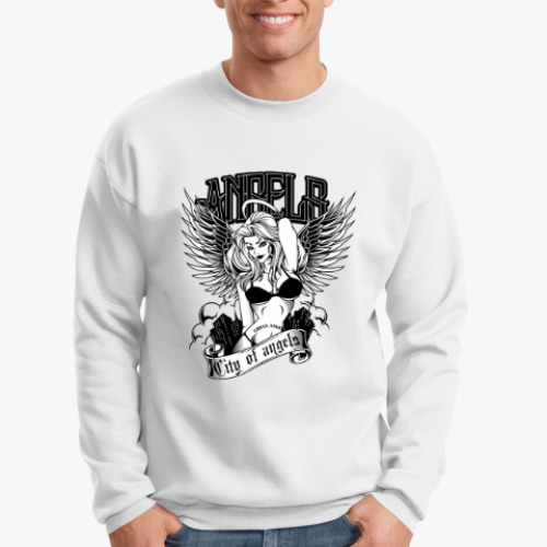 Свитшот с принтом Ангел