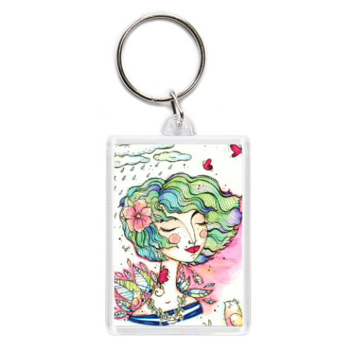 Брелок с принтом Весна