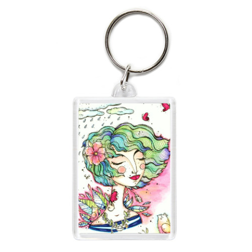 Брелок с принтом Весна