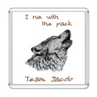 Магнит 6.5 x 6.5 см I run with the pack