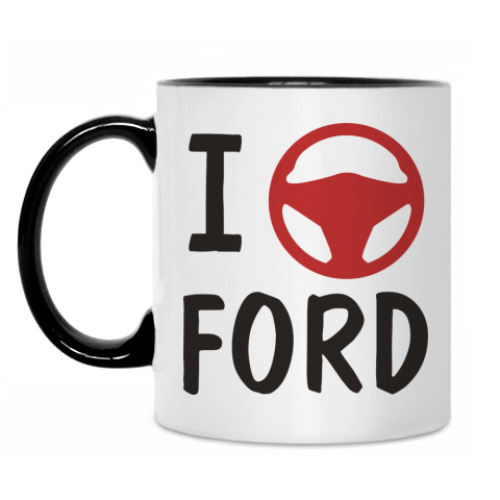 Кружка с принтом Я рулю FORD