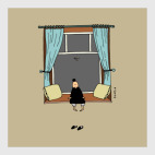 Постер 20 х 20 см Window