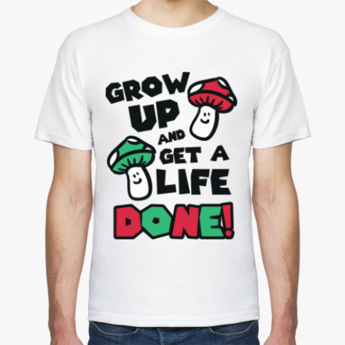 Футболка с принтом Грибы из Марио