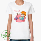 Женская футболка органик