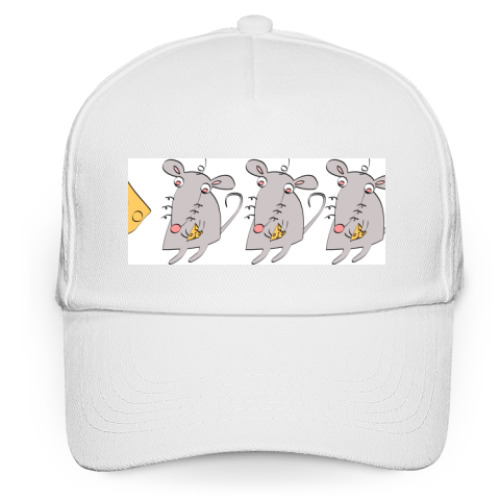 Кепка бейсболка с принтом Крысосыр