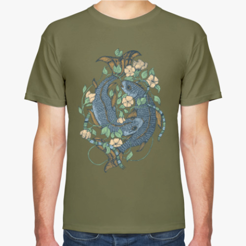 Футболка с принтом Carps Blue