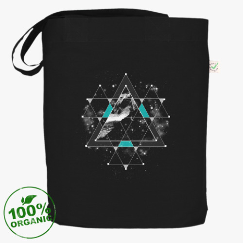 Сумка шоппер с принтом Пространство и время