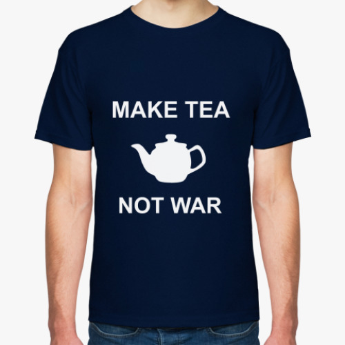 Футболка с принтом Make Tea Not War