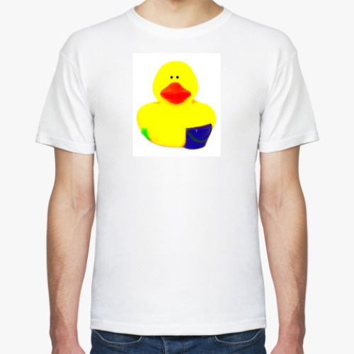 Футболка с принтом Просто утка