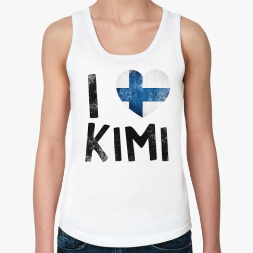 Женская майка с принтом  I LOVE KIMI