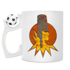 Кружка с футбольным мячиком